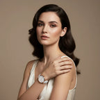 Graceful pose across body