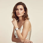 Graceful pose across body