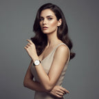 Graceful pose across body