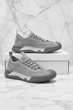 Gray shoes marble portrait