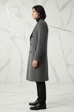 Gray Wool Coat - Bright Left