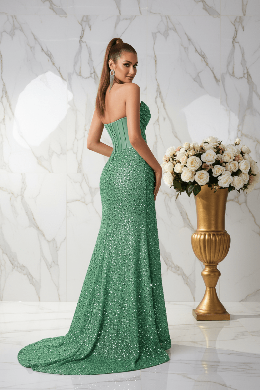 Green Back Over Shoulder