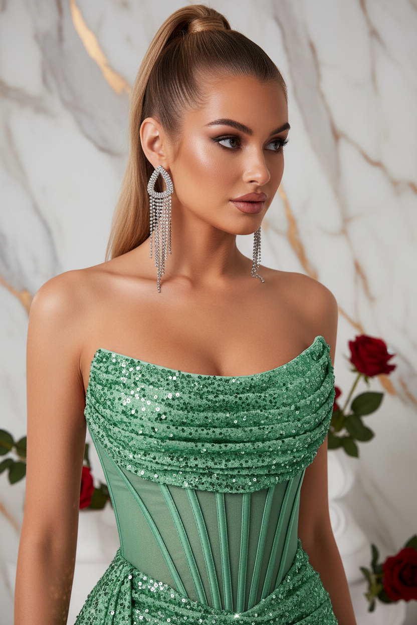 Green Close Portrait