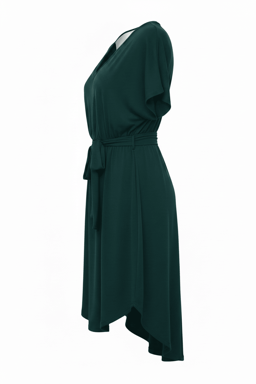 Green Dress - Side Ghost with Inner Lining