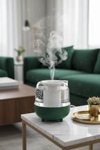 Green Humidifier Close-Up - Living Room