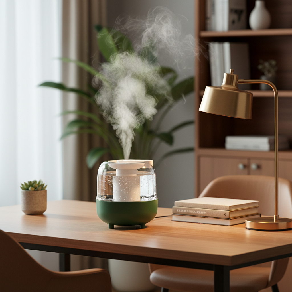 Green Humidifier - Luxury Office Desk