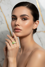 Green Ring with Face