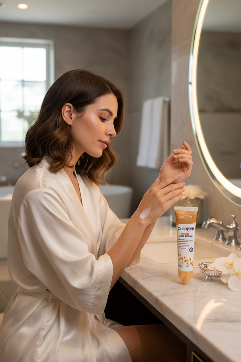 Hand Cream Use - Both Arms