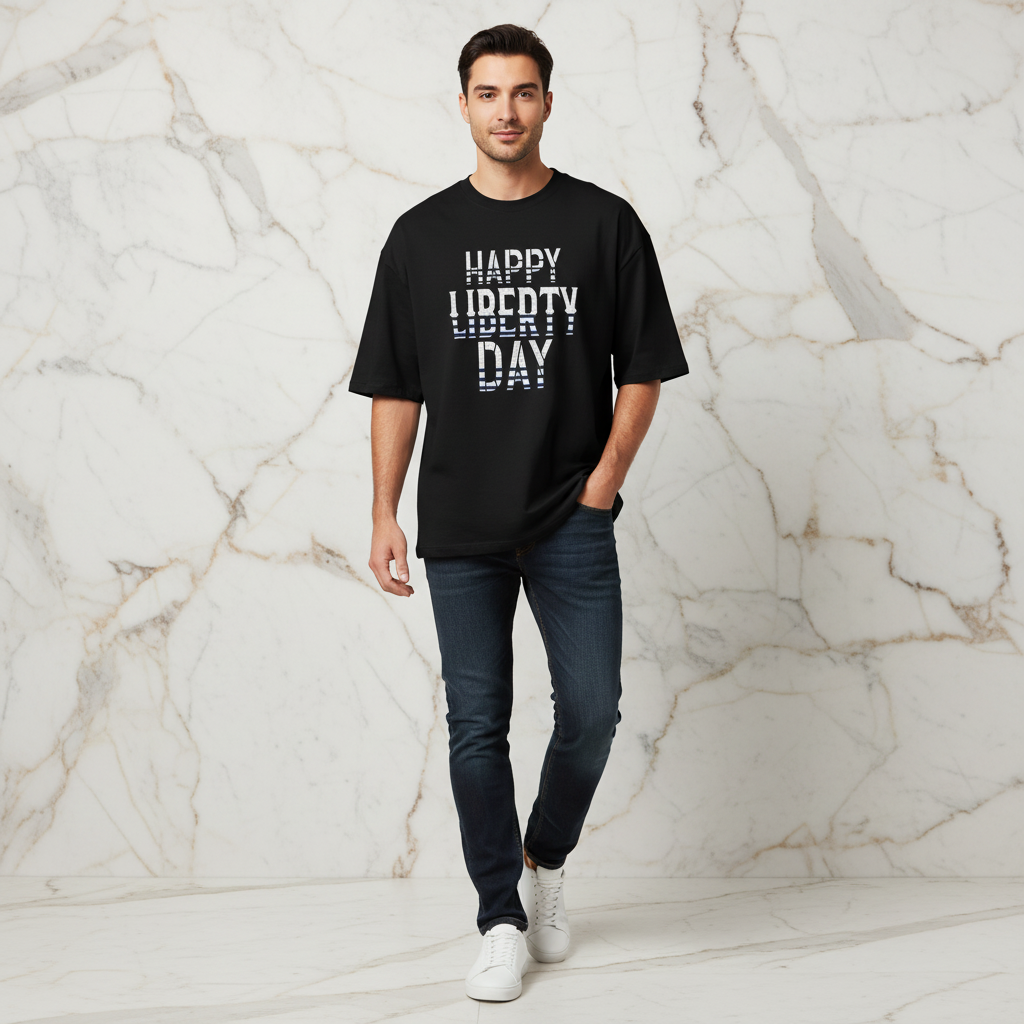 Happy Liberty Day T-Shirt - Casual Lean