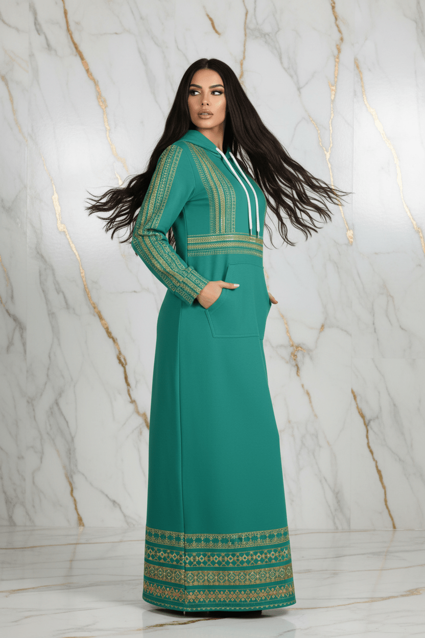 Hoodie Dress - Over Shoulder Look