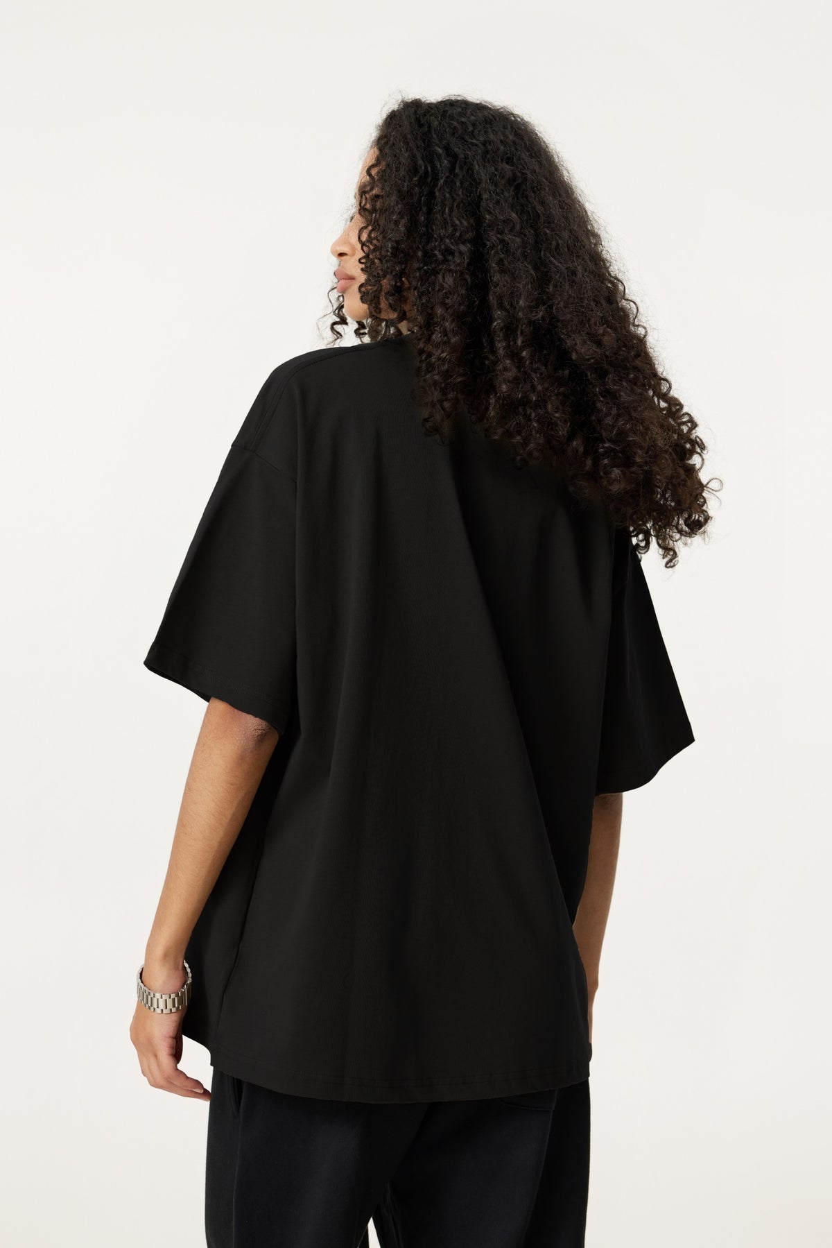 235GSM Women's Low-Shrink Cool-Touch Cotton T-Shirt Black