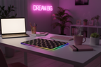 Image 6 - Cozy nighttime workspace with mood lighting