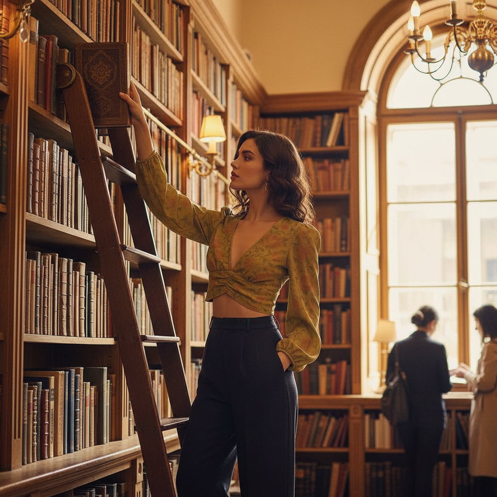 In European bookshop