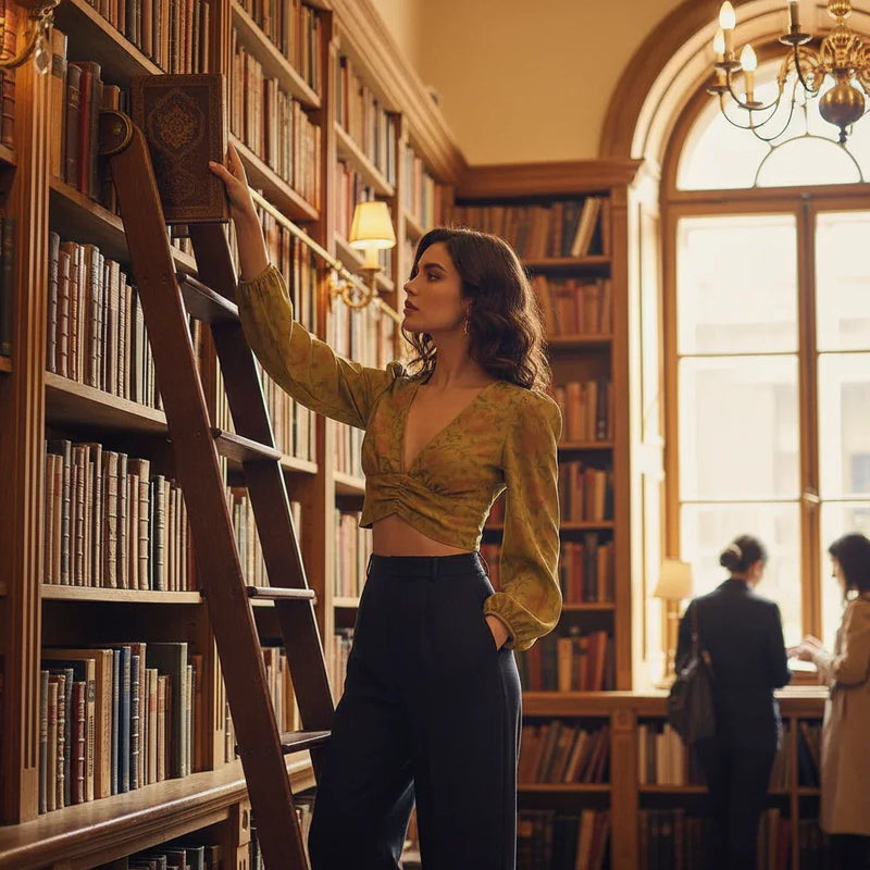 In European bookshop