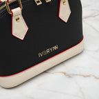 IVORYNN bag - close-up hardware details on gold marble