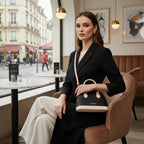 IVORYNN bag worn crossbody in café