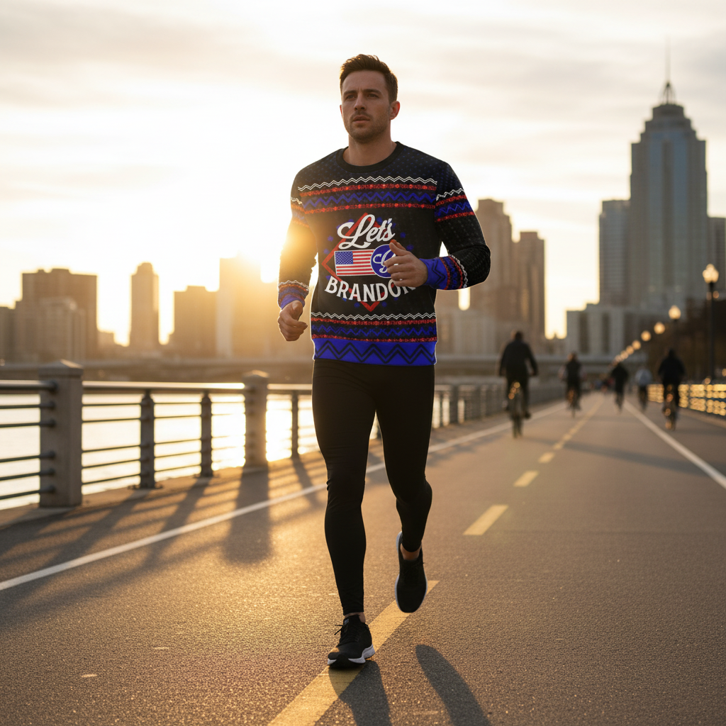 Jogging on scenic running path