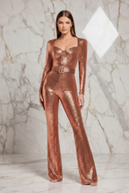 Jumpsuit Model Front Champagne
