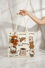Katie's Cafe Bag in Hand - Marble Background