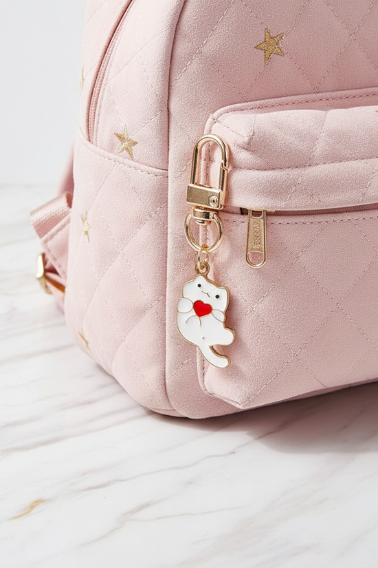 Keychain detail on bag