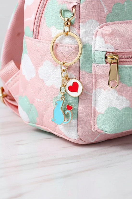 Keychain detail on bag