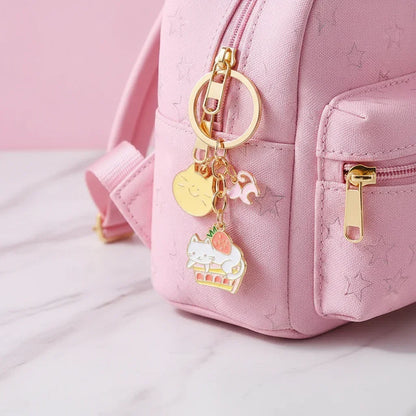 Keychain detail on bag