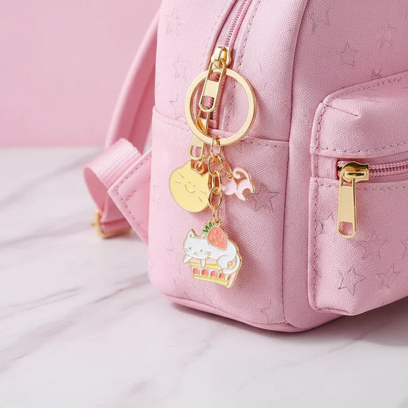 Keychain detail on bag