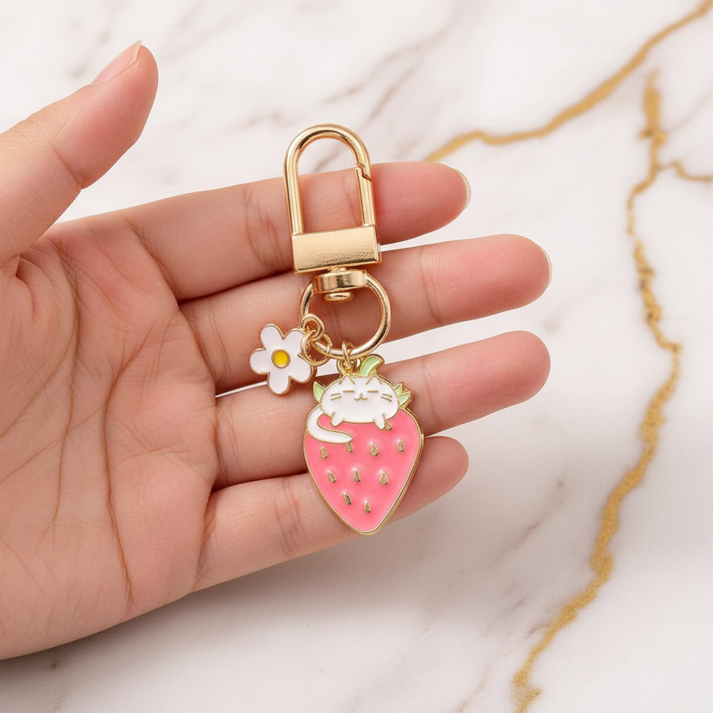 Keychain held by child