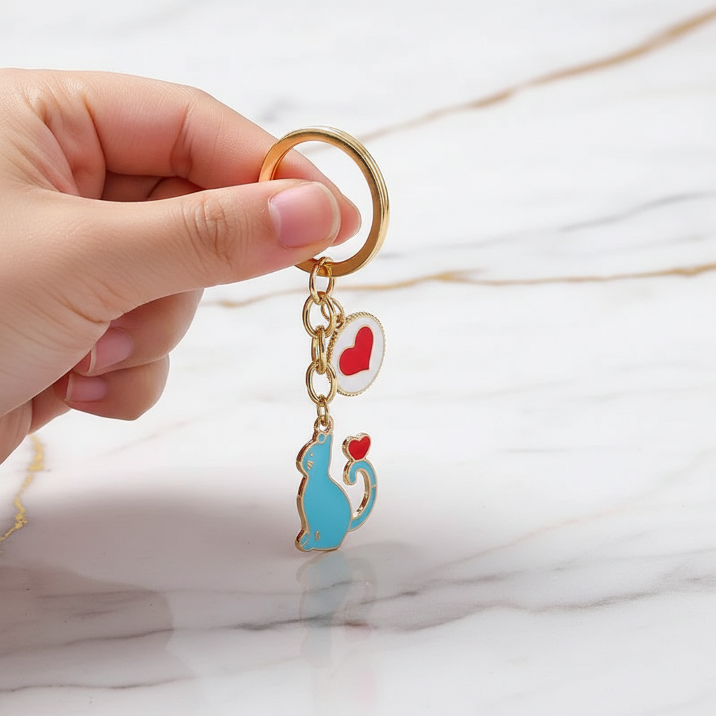 Keychain held by child