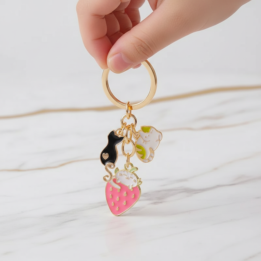 Keychain held by child