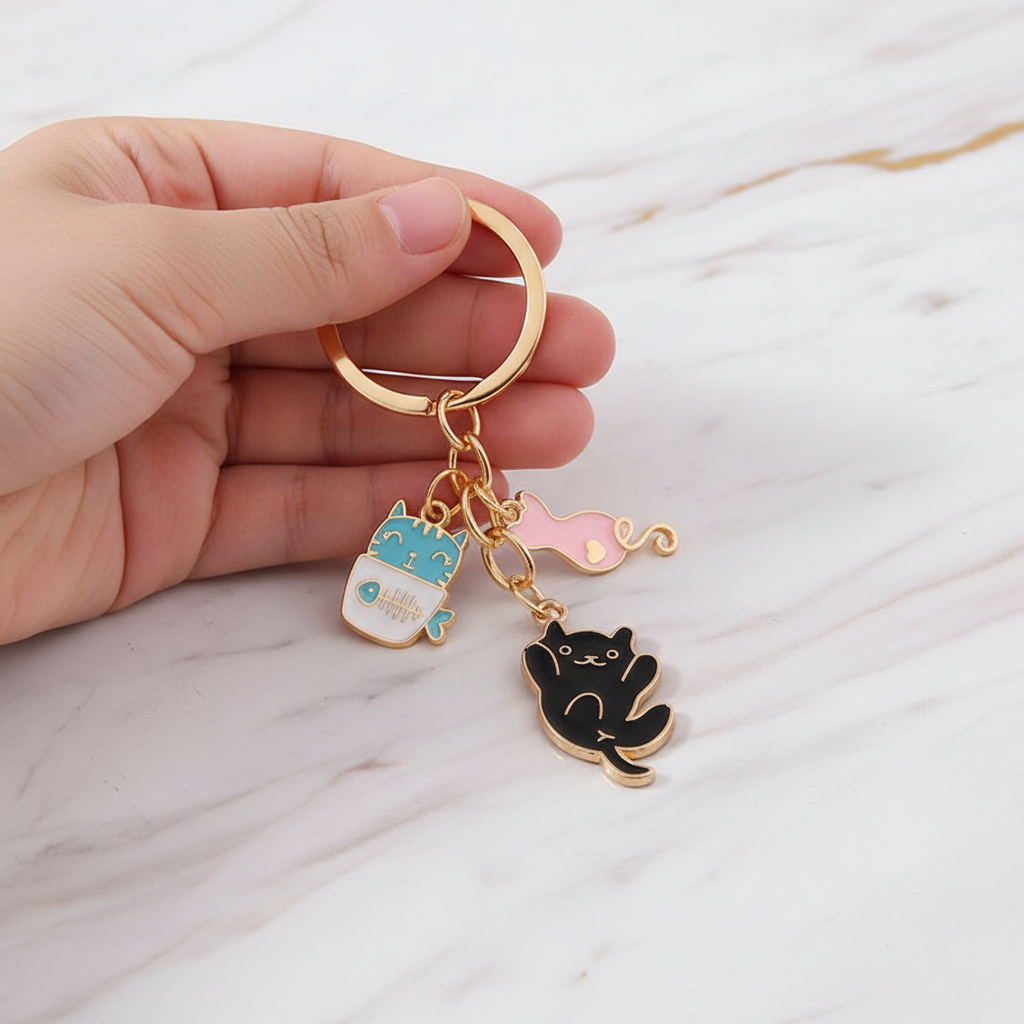 Keychain held by child