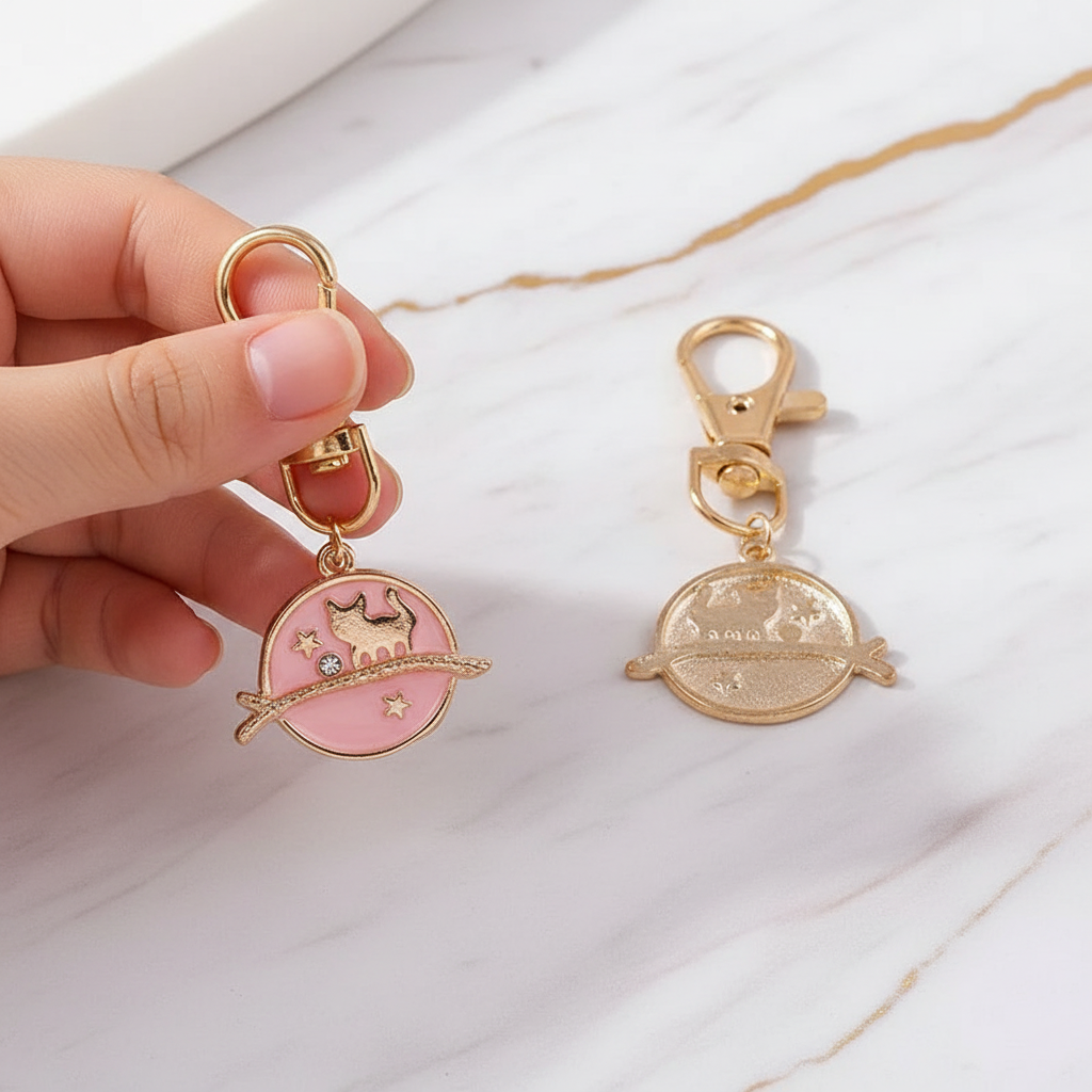 Keychain held by child