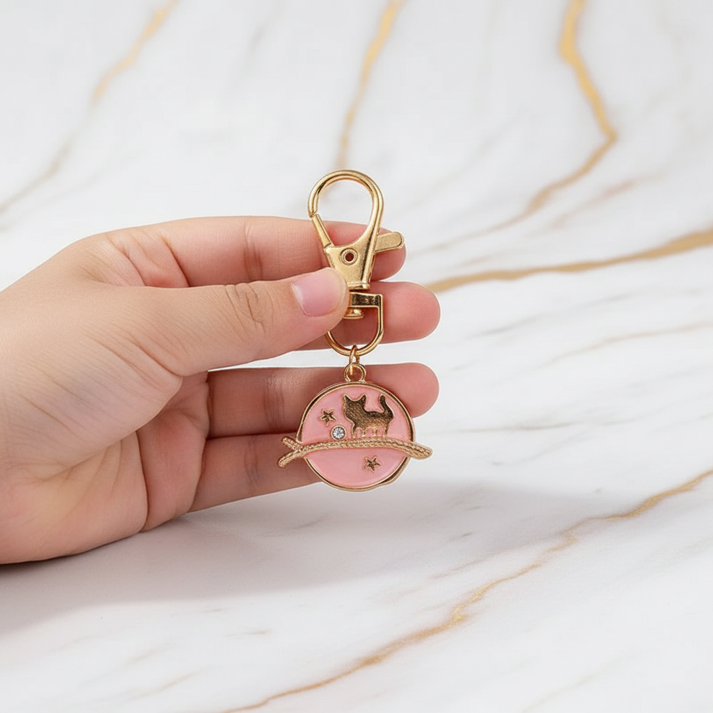 Keychain held by child