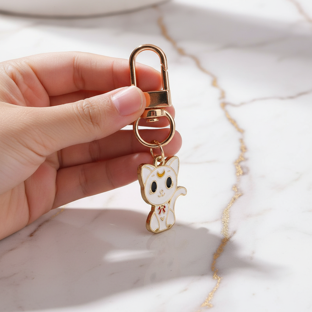 Keychain held by child