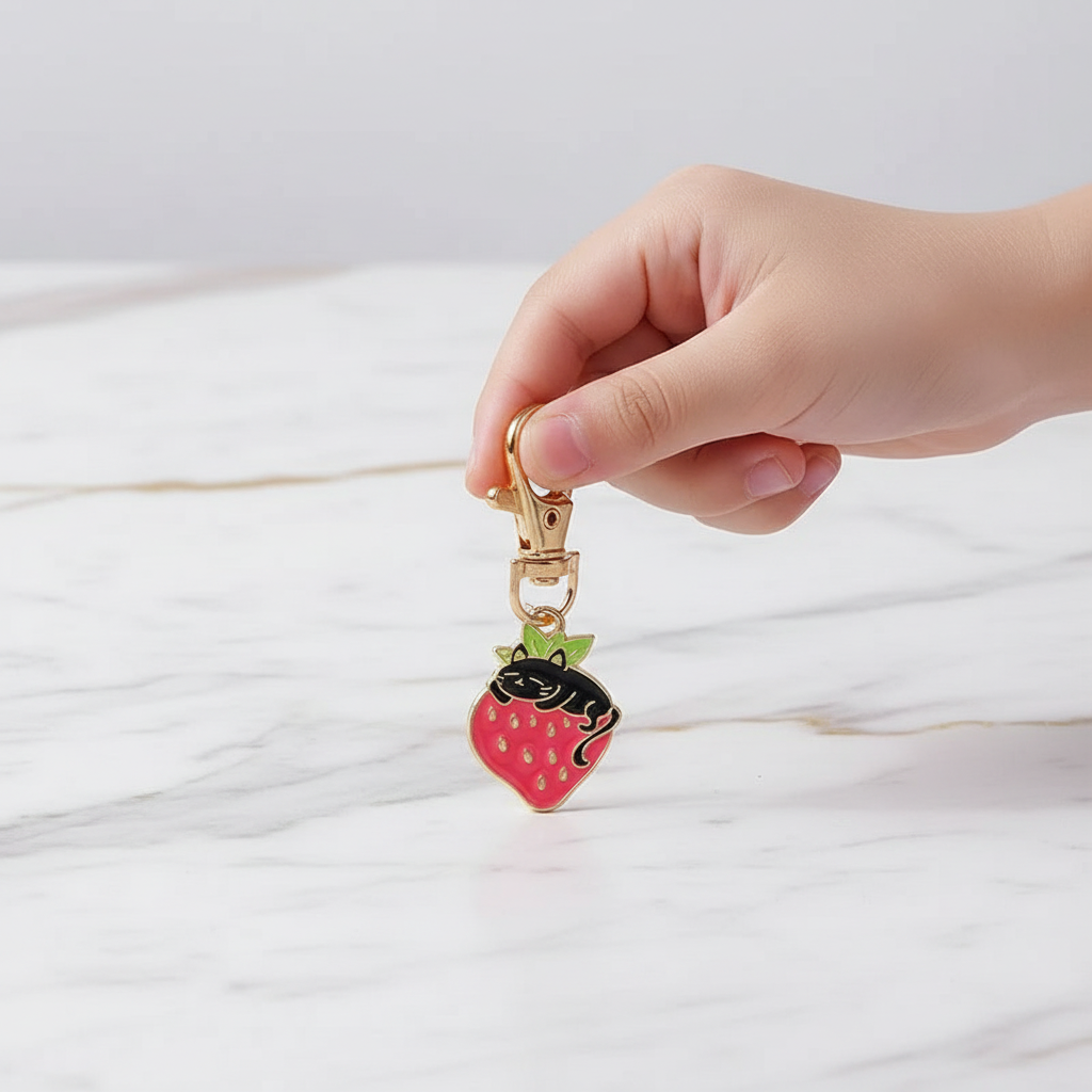 Keychain in child's hand