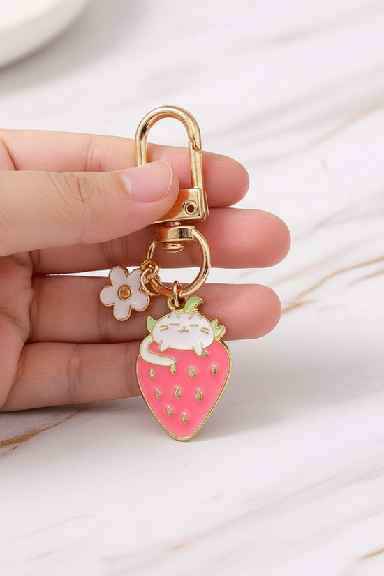 Keychain in child's hand