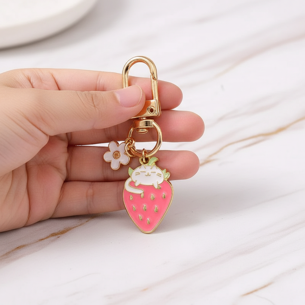 Keychain in child's hand