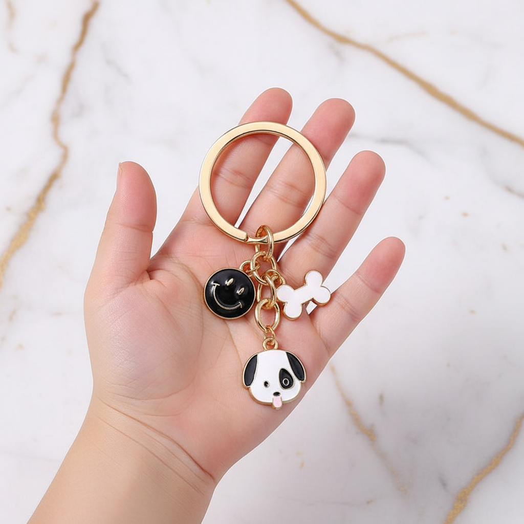 Keychain in child's hand