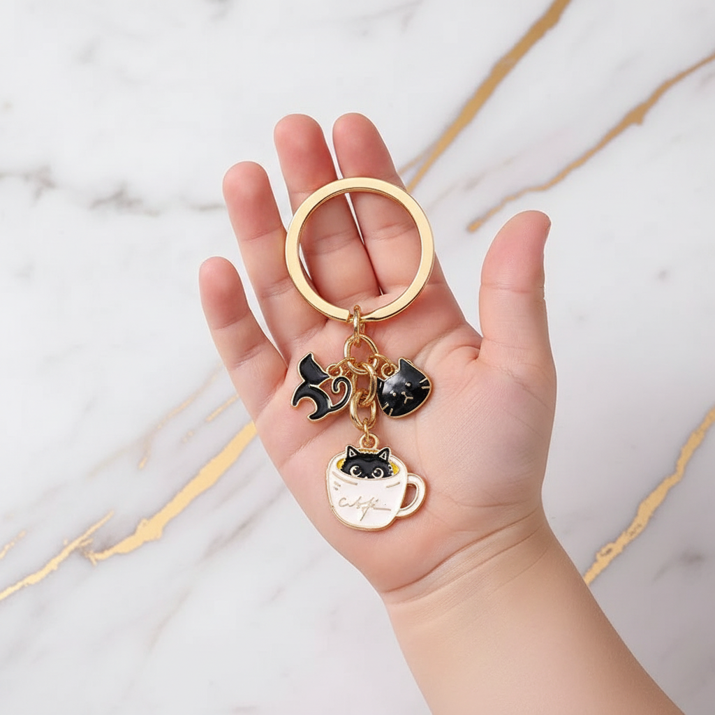 Keychain in child's hand