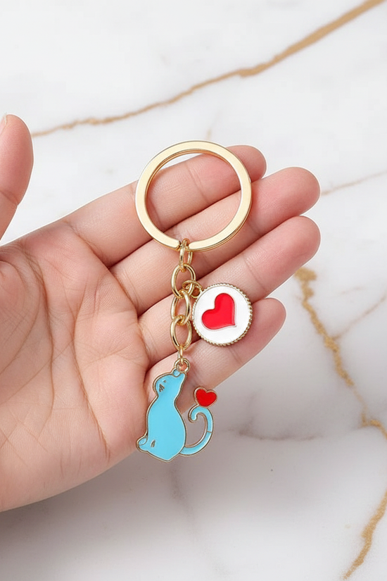 Keychain in child's hand