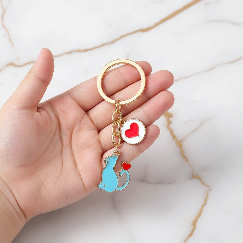 Keychain in child's hand