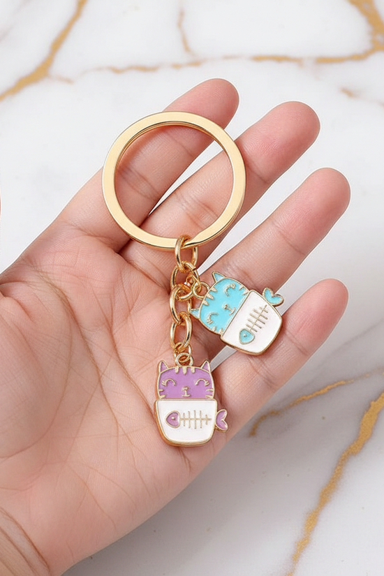 Keychain in child's hand
