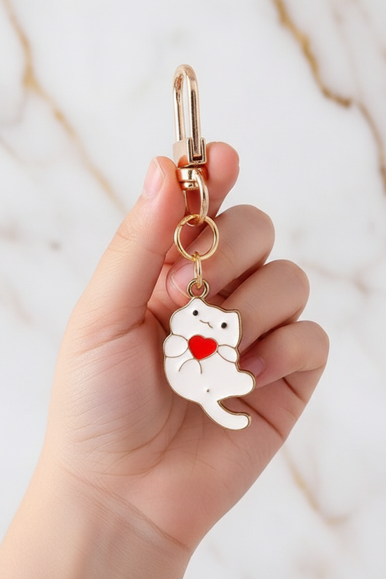 Keychain in child's hand