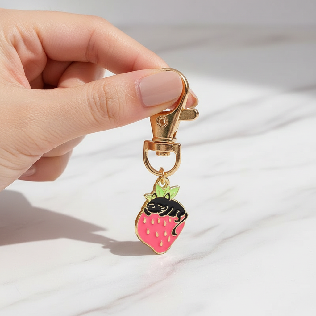 Keychain in feminine pose