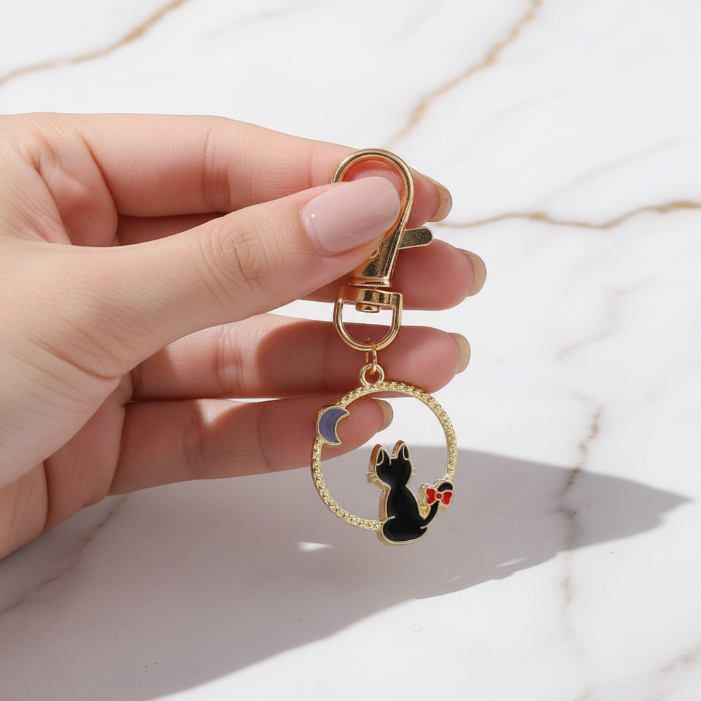 Keychain in feminine pose