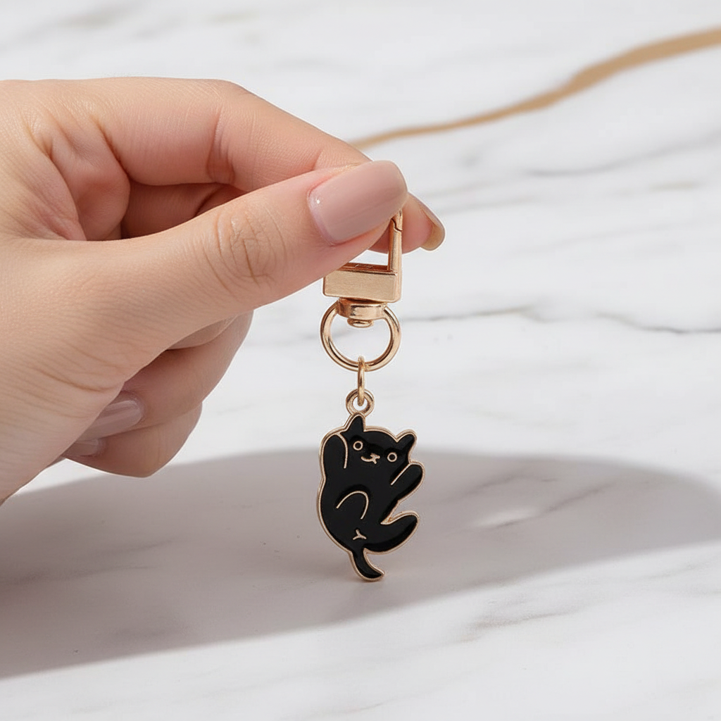 Keychain in feminine pose