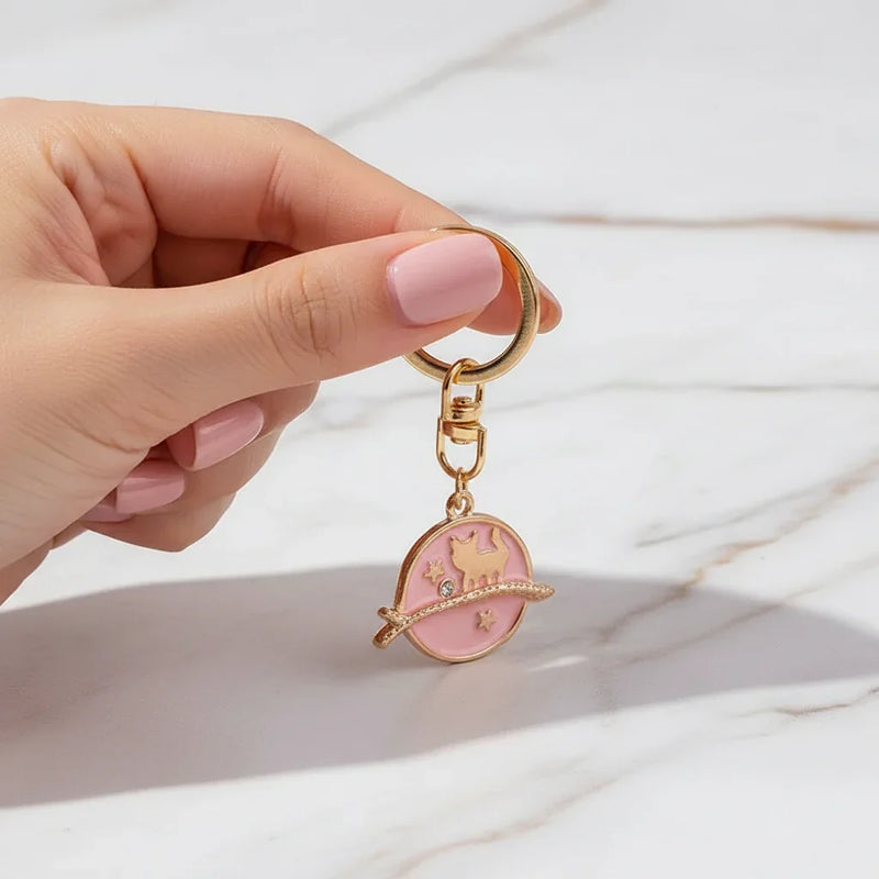 Keychain in feminine pose