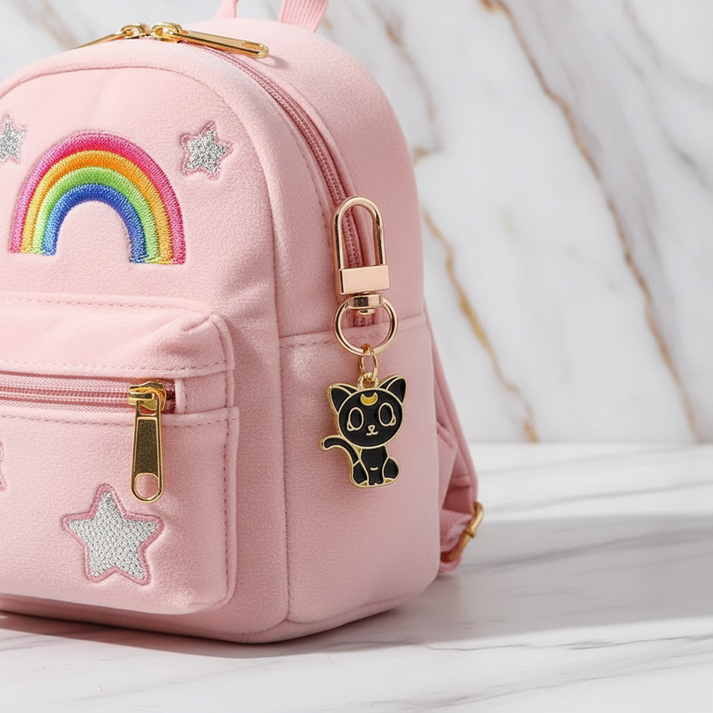 Keychain on children's bag