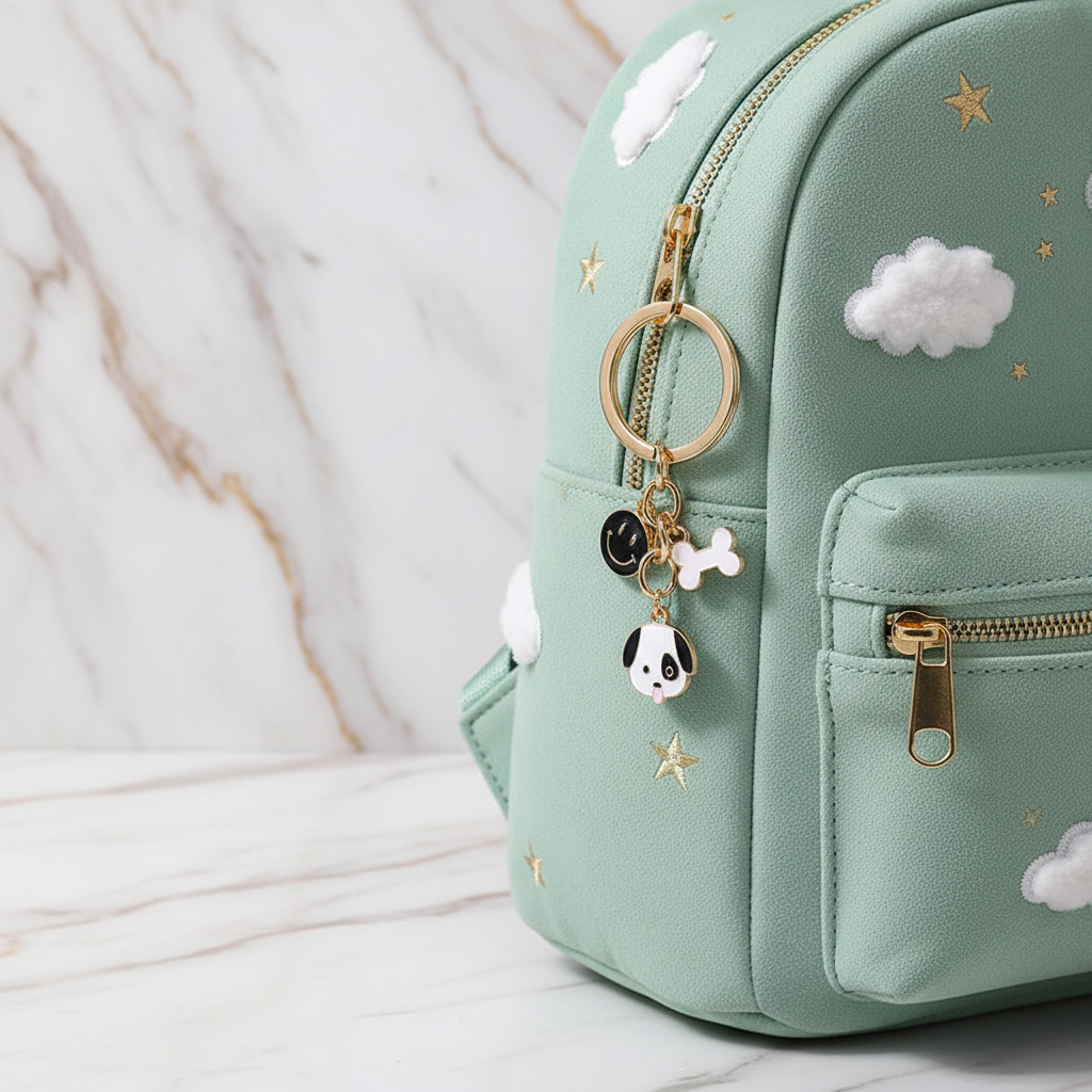 Keychain on children's bag