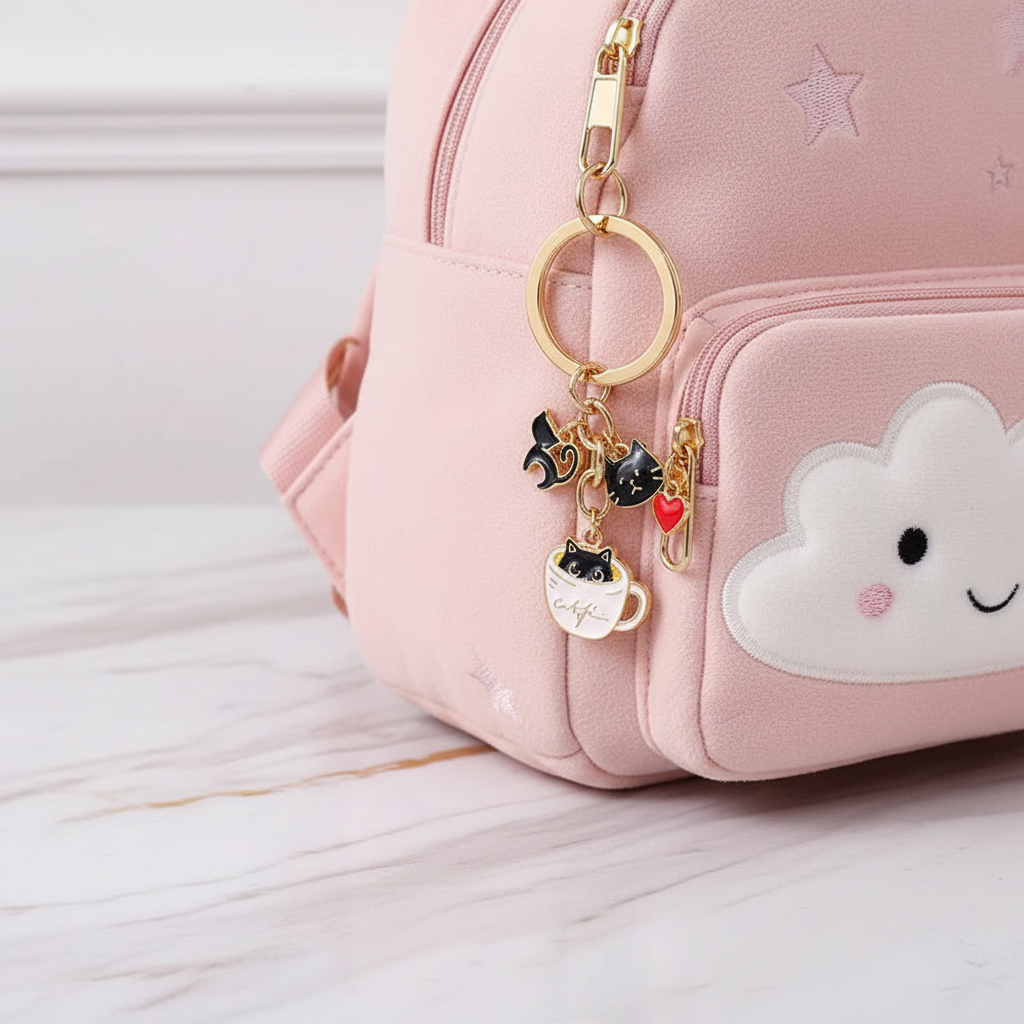 Keychain on children's bag